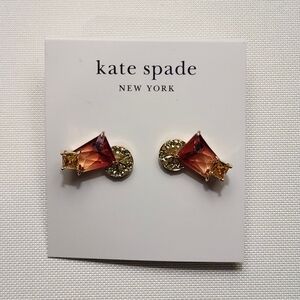 NWT Kate Spade Gold-Tone Sweet Treasures Stud Earrings